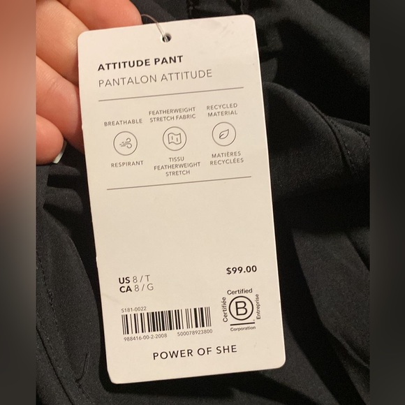 Athleta Attitude Mid Rise Jogger Pant // Black #988416 - Picture 12 of 16